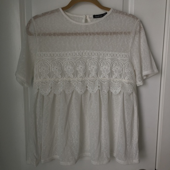 See-through White top from Boohoo - Picture 4 of 5